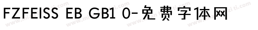 FZFEISS EB GB1 0字体转换